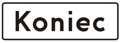 Sign T-3a 600x250 mm I generation reflex + handles set.